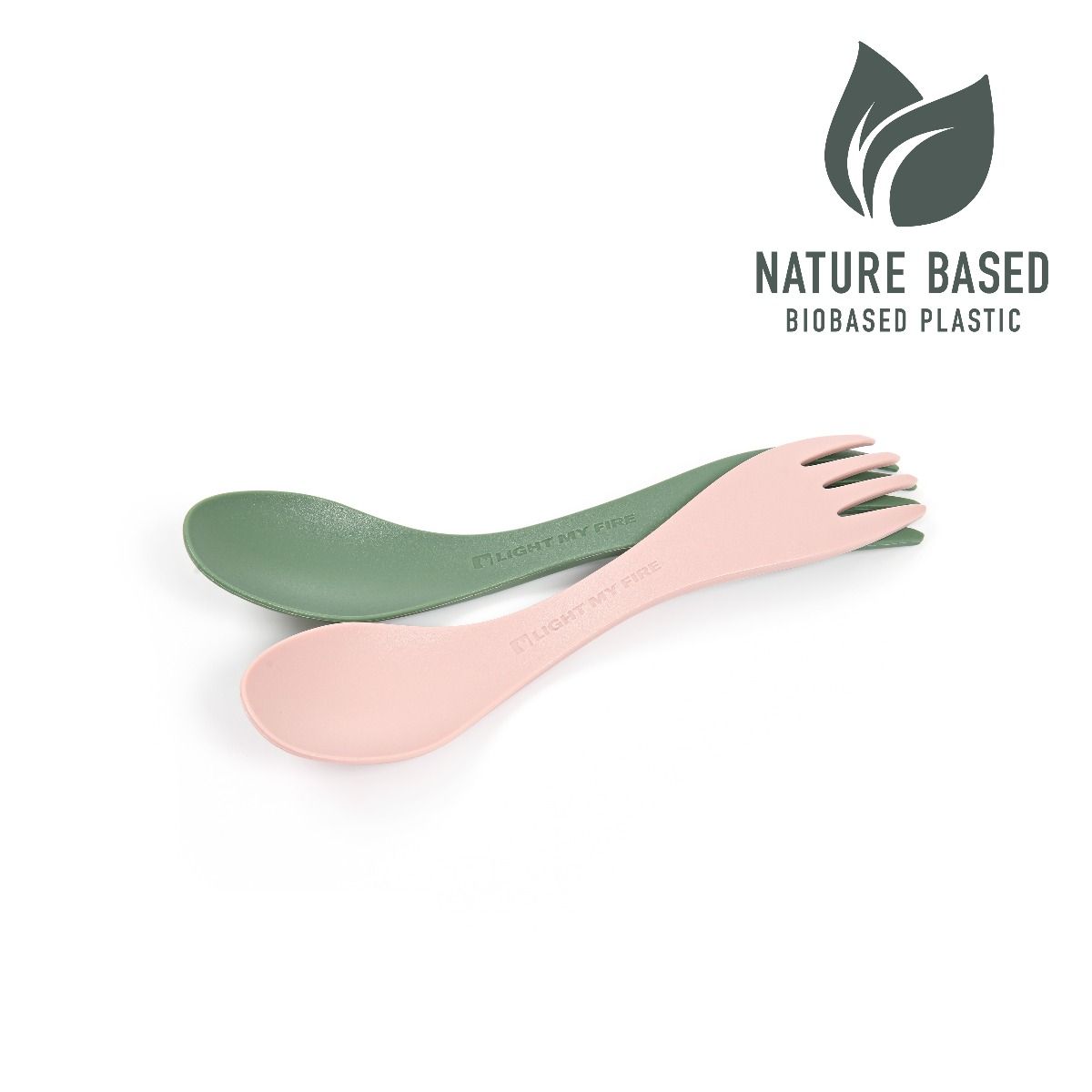 Light My Fire Spork malý BIO 2-pack sandygreen/dustypink