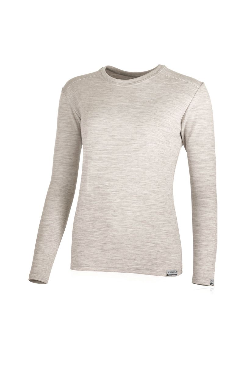 Lasting dámska merino mikina LOTA 7160 béžová Veľkosť: L