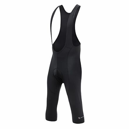 SENSOR CYKLO ENTRY pánske nohavice s trakmi 3/4 true black Veľkosť: S