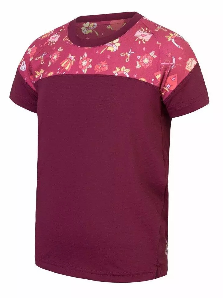 SENSOR CYKLO HELIUM detský dres voľný kr.rukáv lilla/girls tattoo Veľkosť: 120