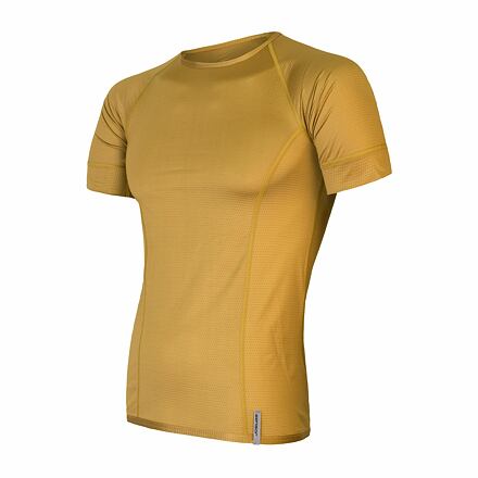 SENSOR COOLMAX TECH pánske tričko kr.rukáv mustard Veľkosť: S