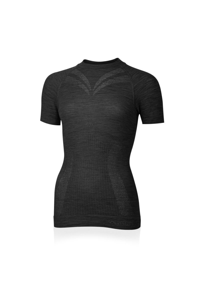 Lasting dámske merino tričko MALBA 8160 šedé Veľkosť: XS