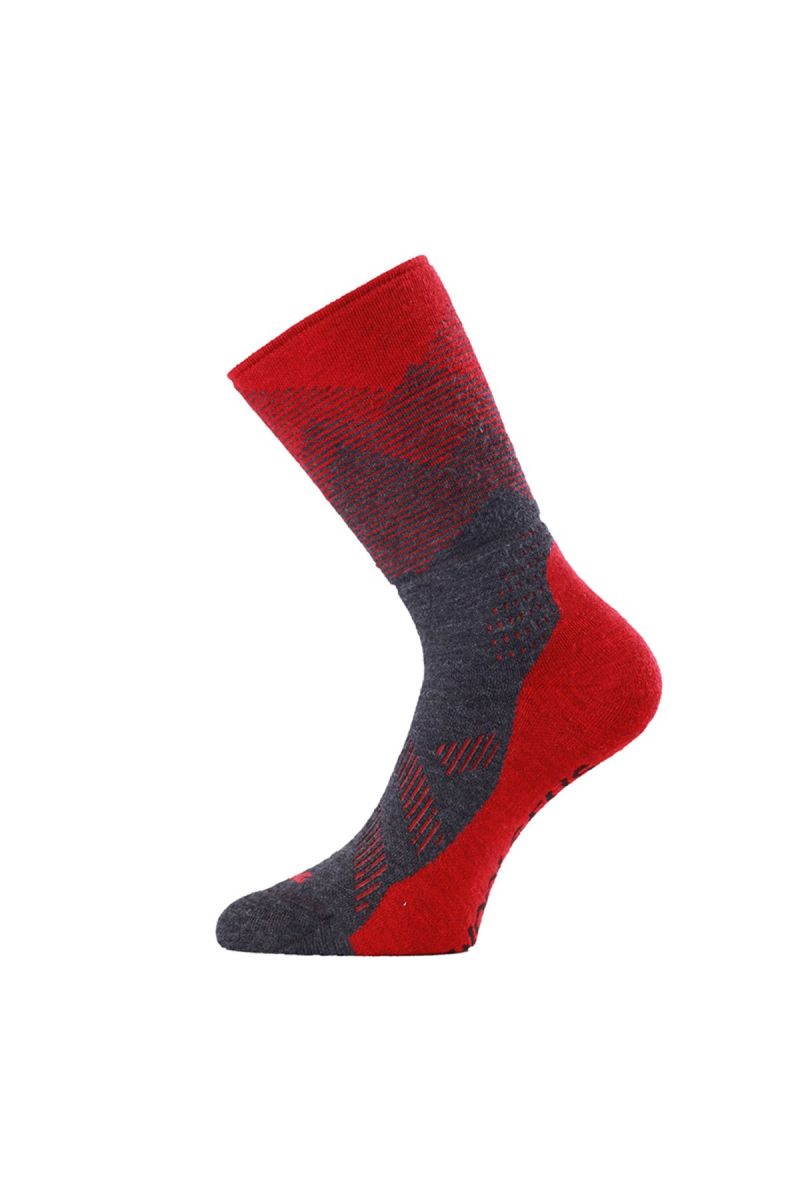 Lasting merino ponožky FWN 383 červené Veľkosť: (42-45) L