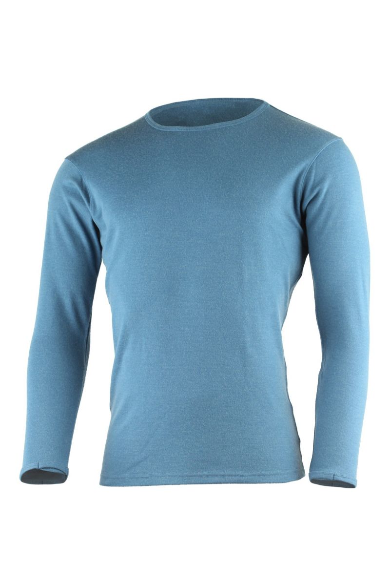 Lasting pánska merino mikina BELO 5454 modrá Veľkosť: L