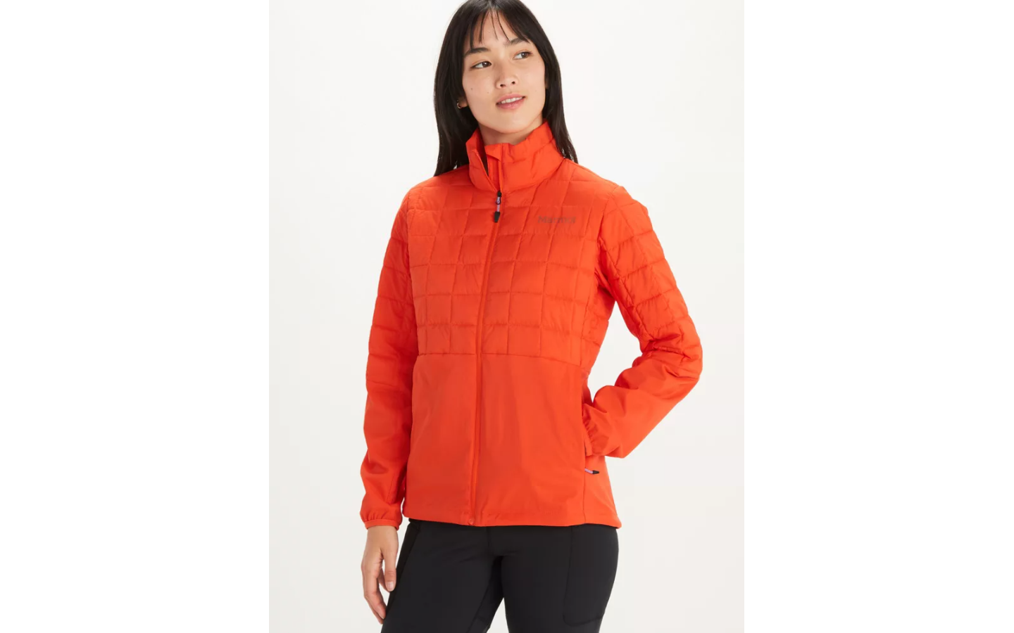 Marmot Women's Echo Featherless Hybrid Jacket - red sun Veľkosť: L