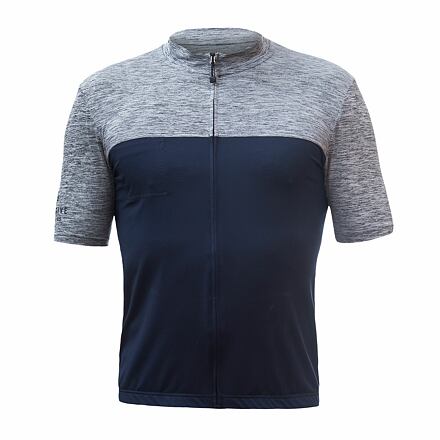 SENSOR CYKLO MOTION pánsky dres kr.rukáv celozips deep blue/sivá Veľkosť: S