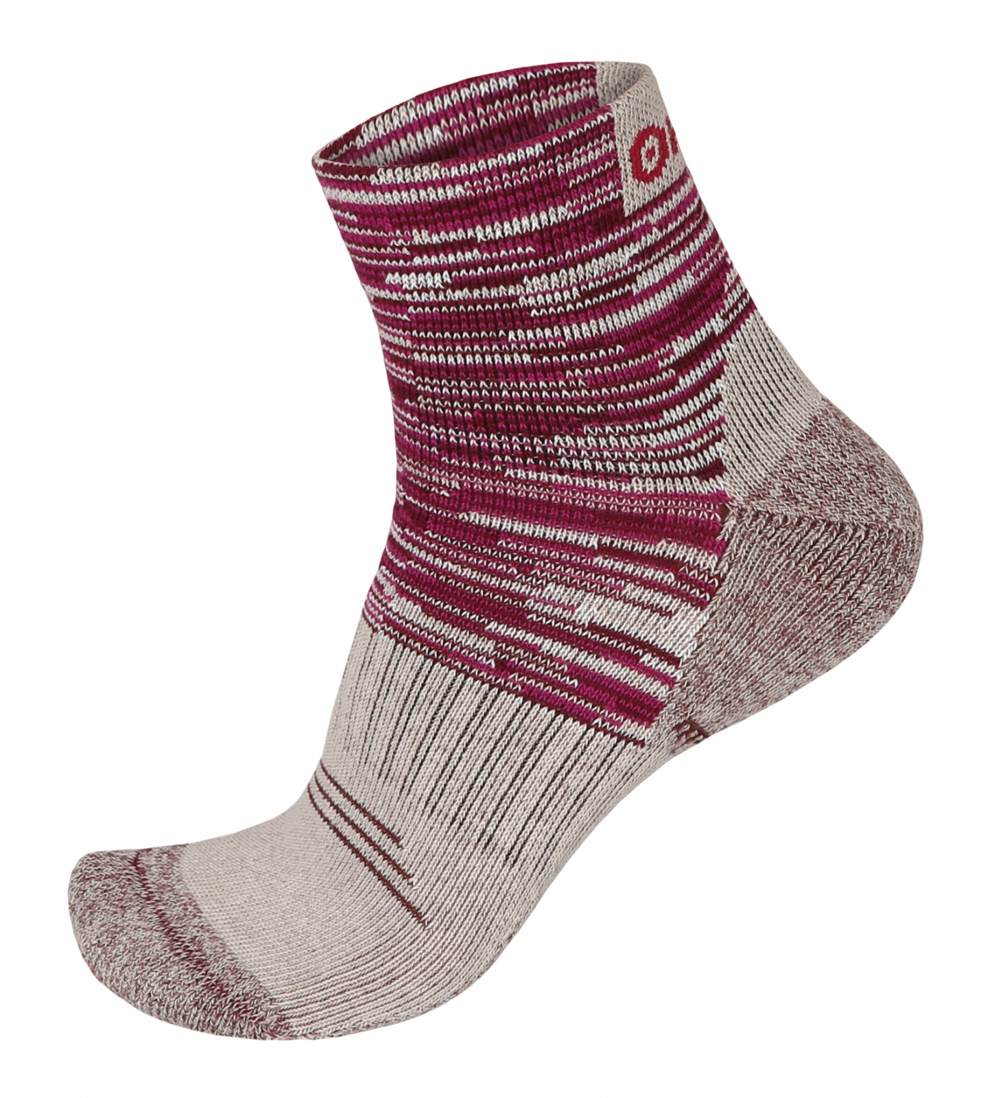 Husky Ponožky Hiking béžová/vínová Veľkosť: XL (45-48)