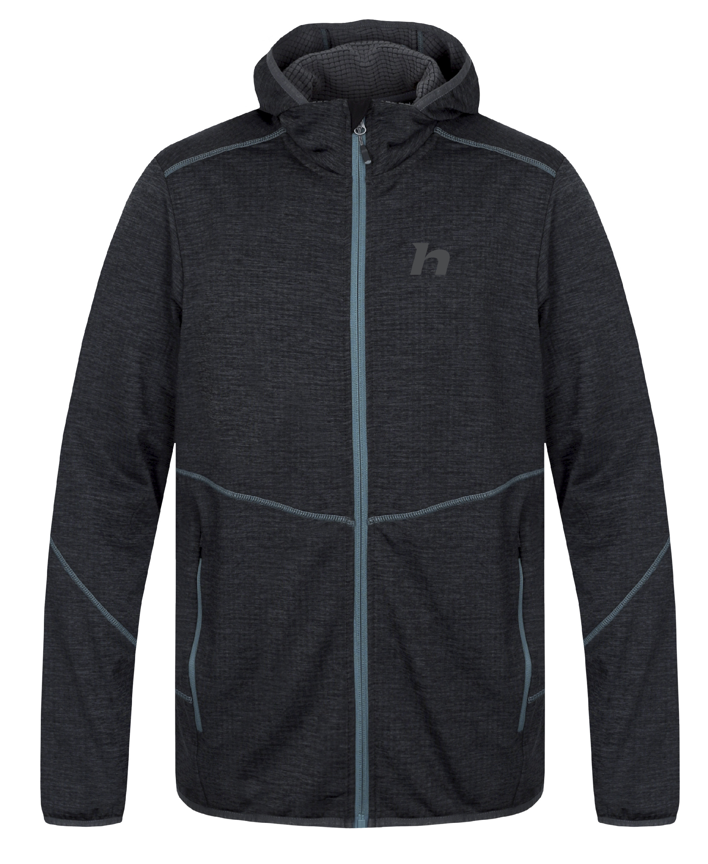 Hannah DAMAR HOODY dark gray mel Veľkosť: XL