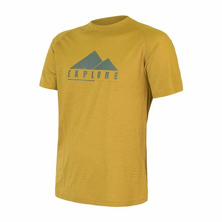 SENSOR MERINO AIR PT EXPLORE pánske tričko kr.rukáv mustard Veľkosť: M