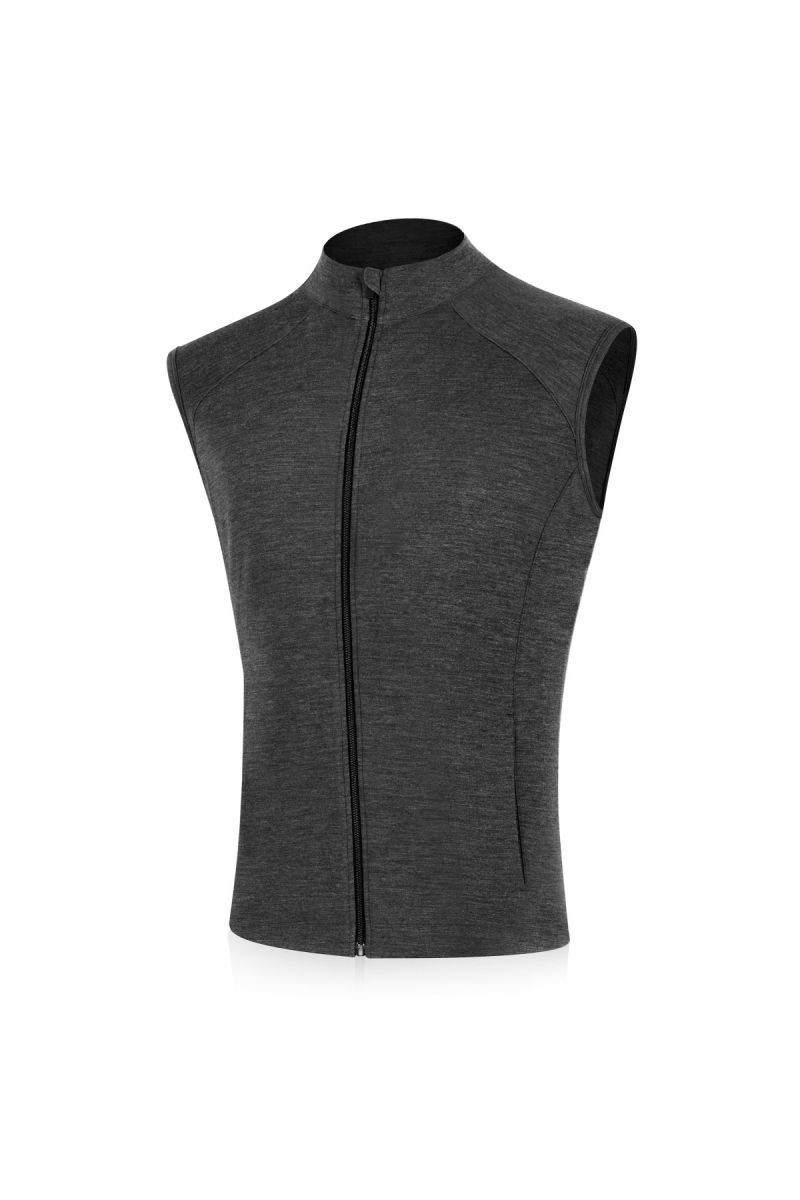 Lasting pánska merino vesta WESO sivá Veľkosť: XXXL 8596445050271