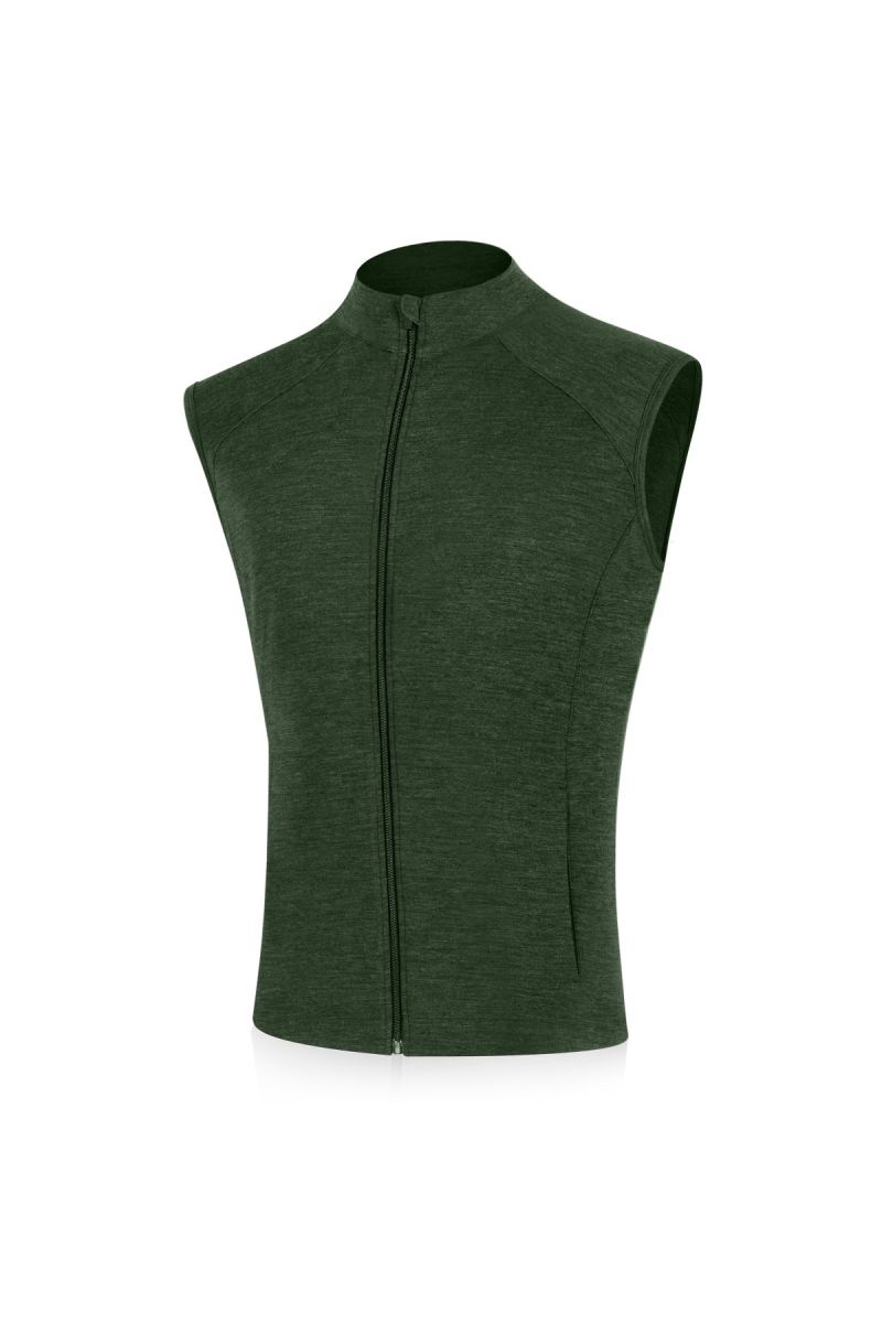Lasting pánska merino vesta WESO zelená Veľkosť: XXL