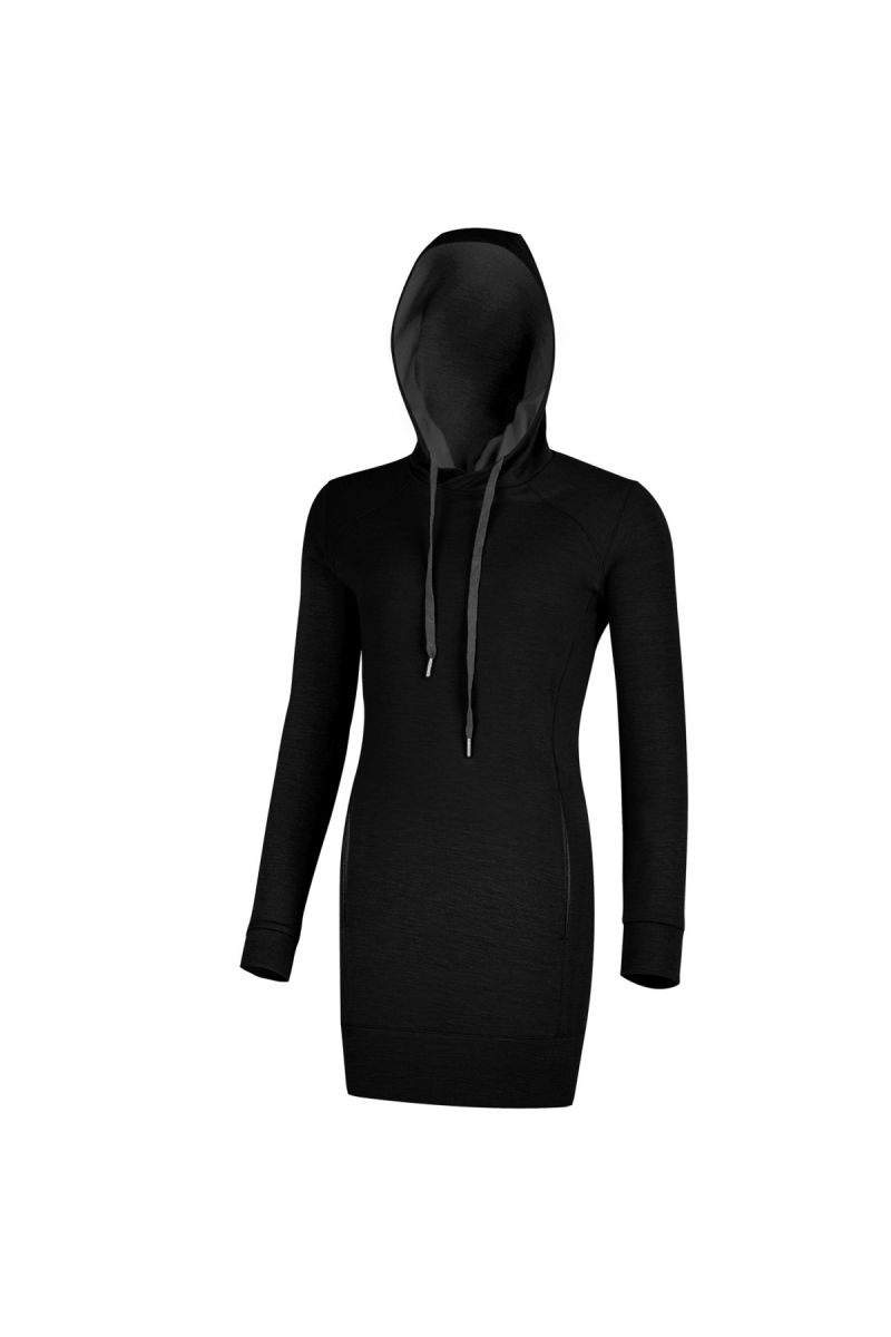 Lasting dámska merino mikina WELIA čierna Veľkosť: L