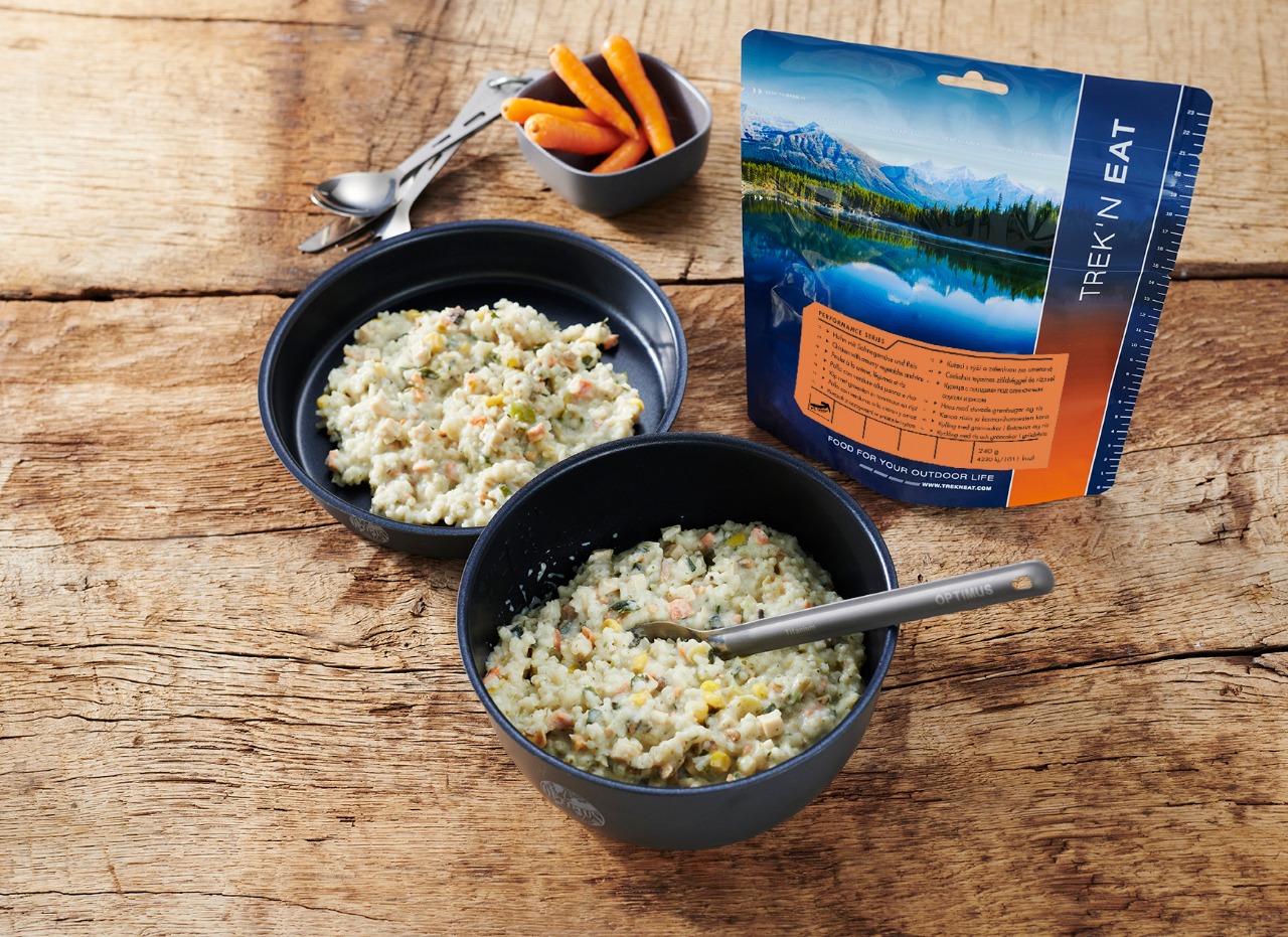 Trek'N Eat Jemné kura s krémovou zeleninou a ryžou 1000+ kcal 4015753902019