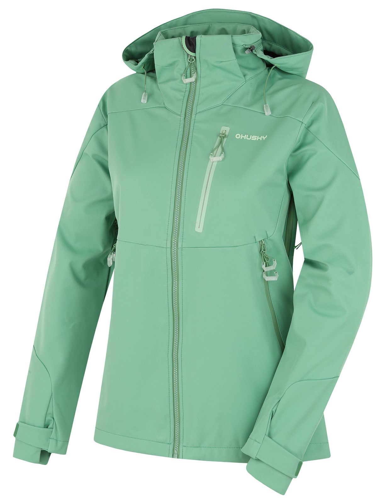 Husky Dámska softshell bunda Sauri L zelená Veľkosť: M 8592287068412