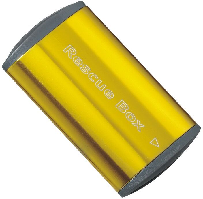 TOPEAK schránka RESCUE BOX + samolepiace záplaty zlatá Veľkosť: UNI