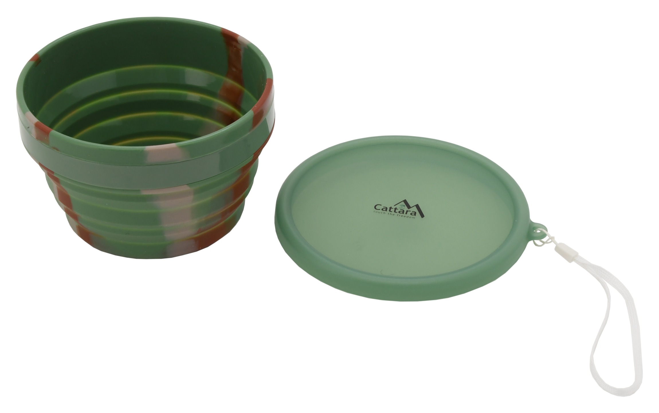 Cattara Silikónová skladacia miska ARMY 950ml