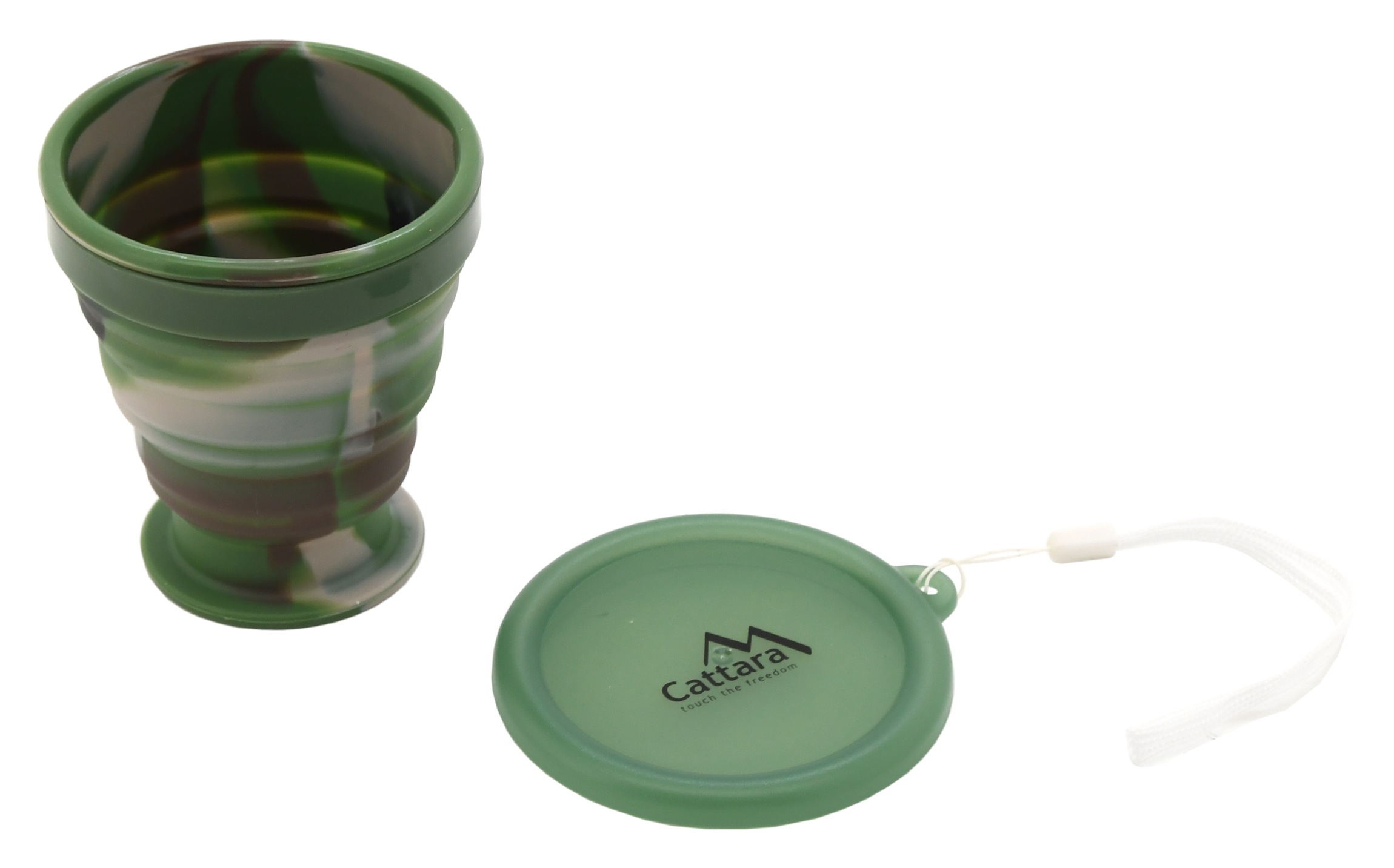 Cattara Silikónový skladací kelímok ARMY 200ml