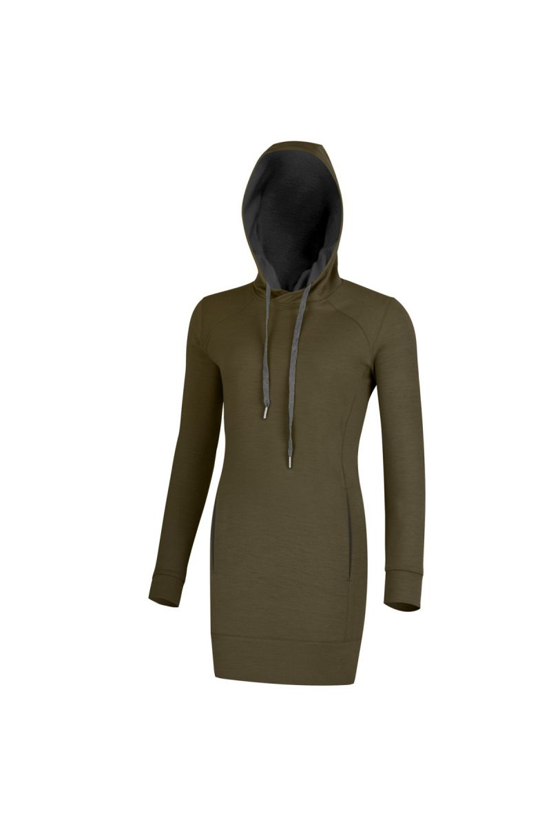 Lasting dámska merino mikina WELIA 6368 zelená Veľkosť: L