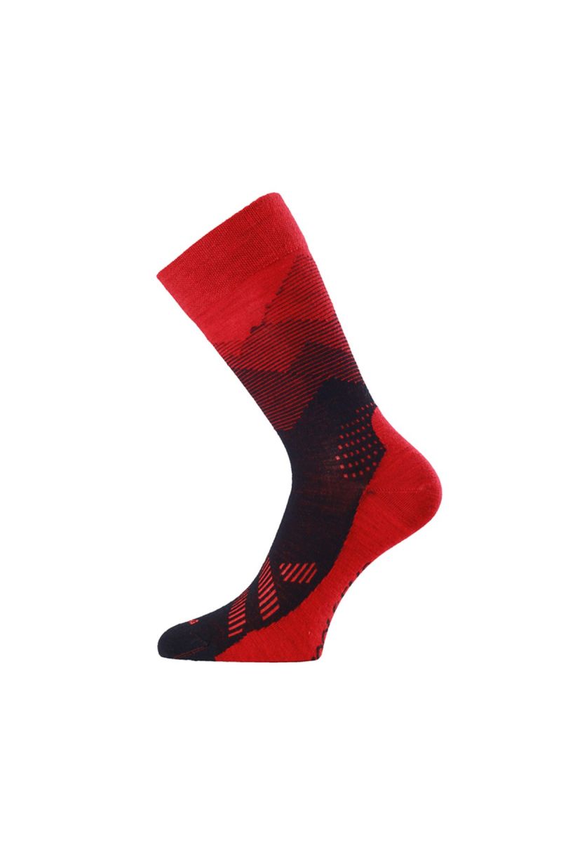 Lasting merino ponožky FWO 393 červené Veľkosť: (42-45) L