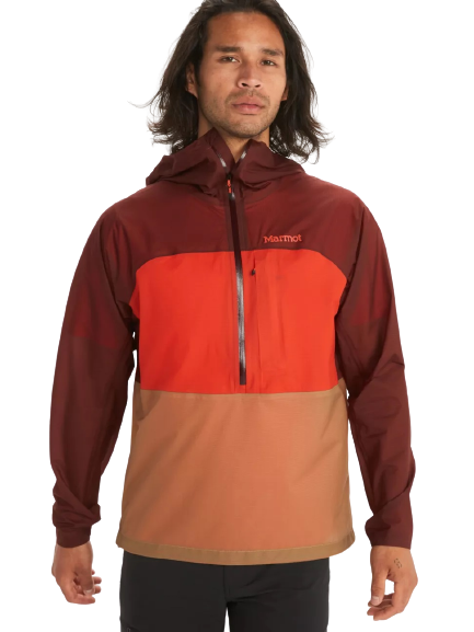 Marmot Men's Bantamweight Anorak whiskey brown/red sun Veľkosť: L 195115060473