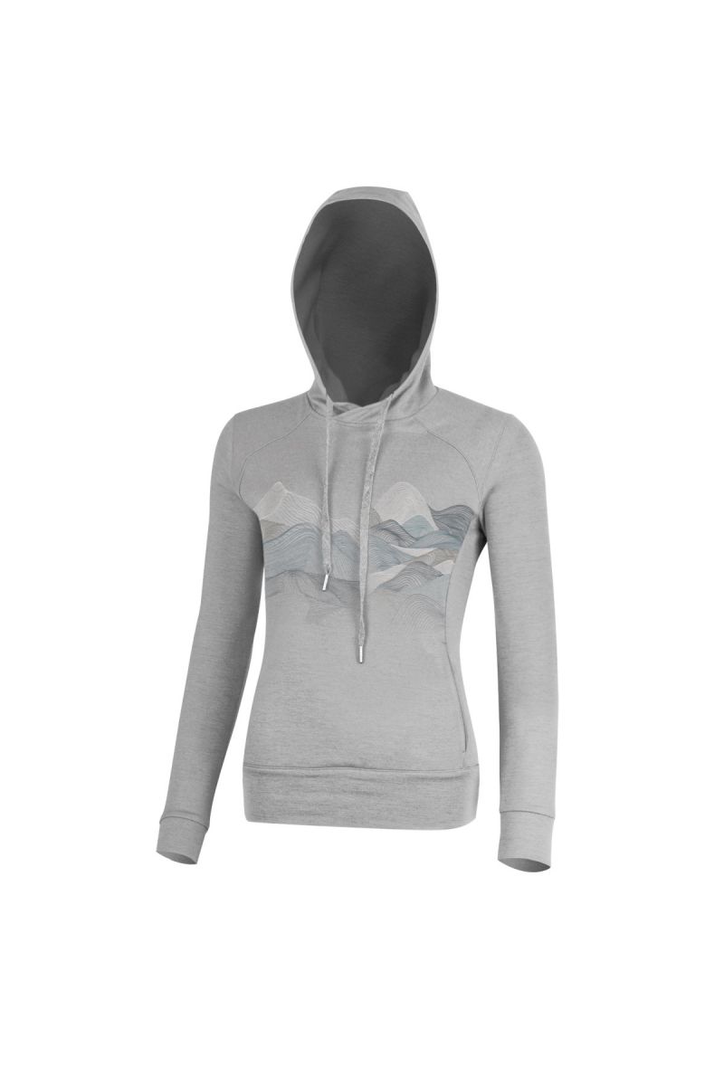 Lasting dámska merino mikina WETIA šedá Veľkosť: M 8596445050653
