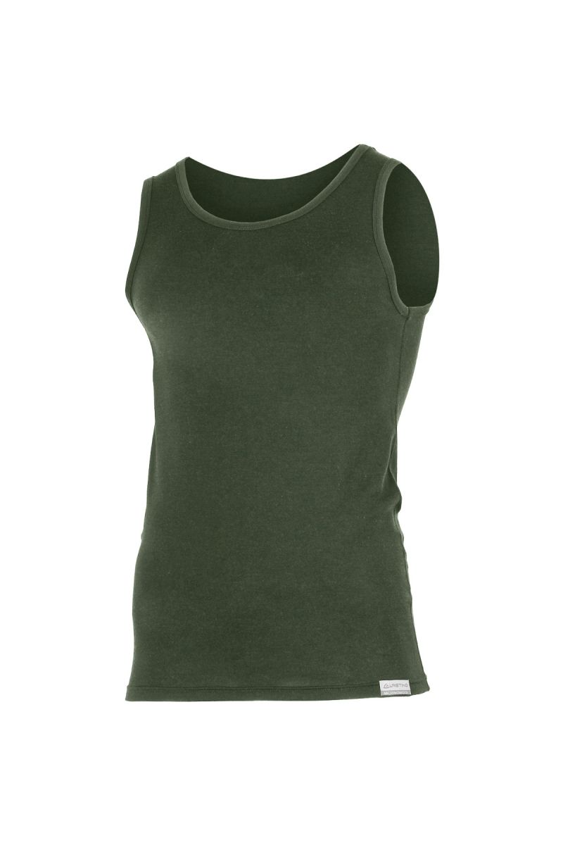 Lasting pánske merino tielko ANTON 6262 zelené Veľkosť: XXL 8995067843498