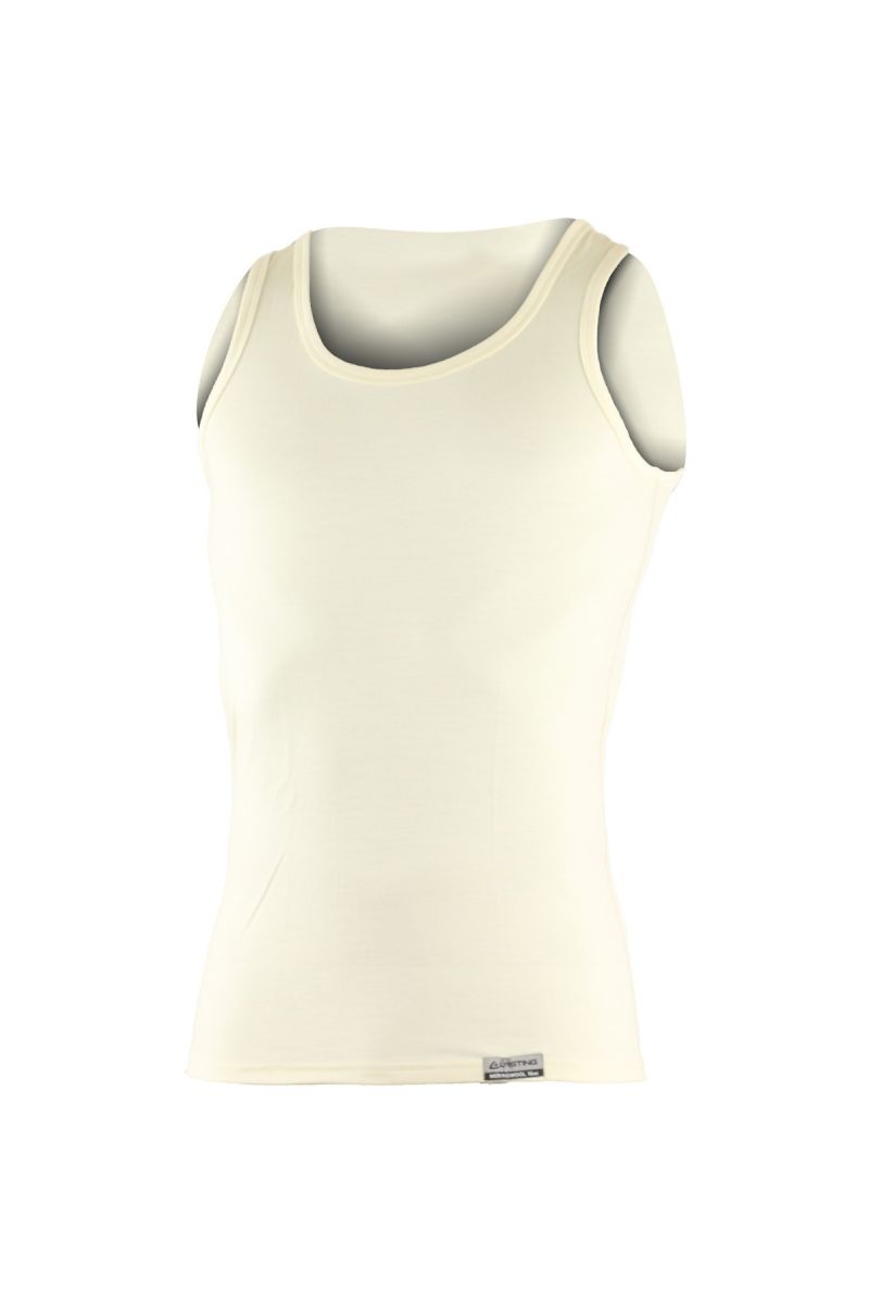 Lasting pánske merino tielko SCAMPO 0101 biele Veľkosť: XXL 8995067843726