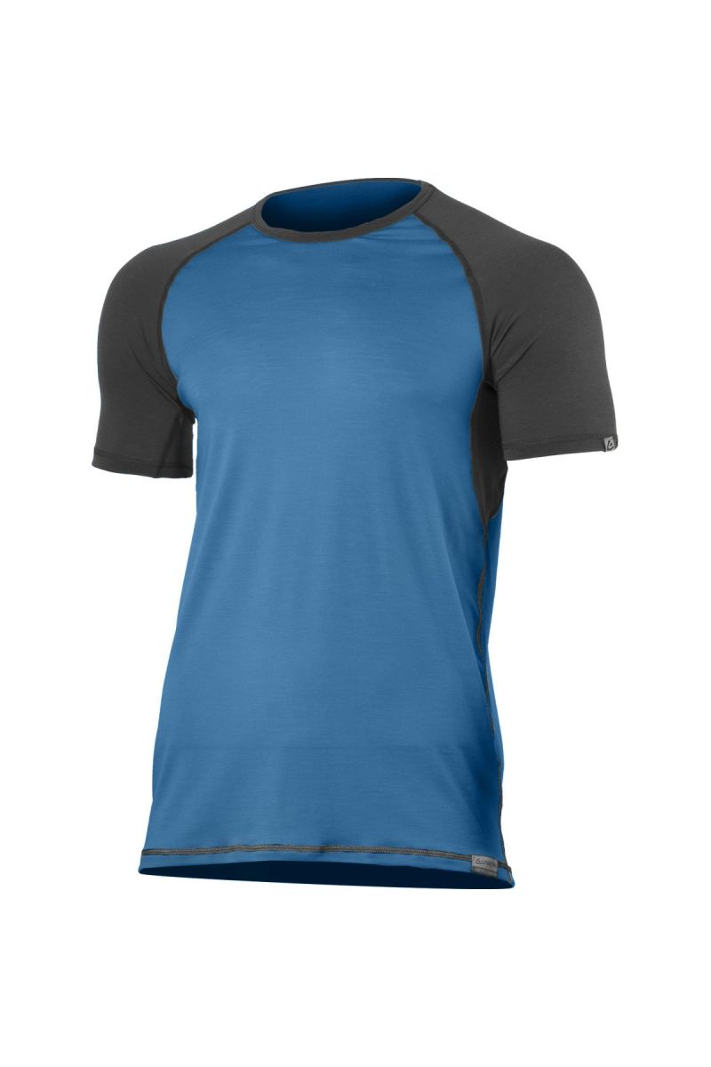 Lasting pánske merino tričko OTO 5380 modré Veľkosť: XL