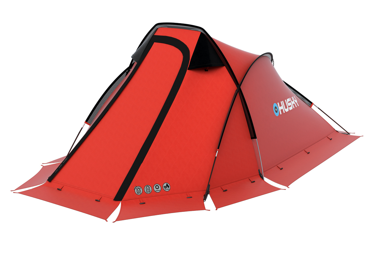 Husky Stan Extreme Flame 1 červená Veľkosť: OneSize