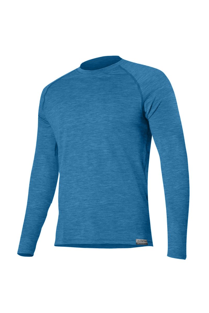 Lasting pánske merino tričko ATAR 5150 modré Veľkosť: L