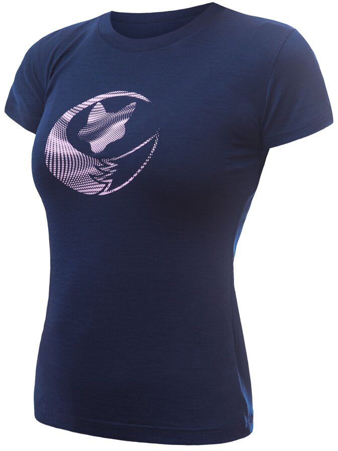 SENSOR MERINO ACTIVE PT FOX dámske tričko kr.rukáv deep blue Veľkosť: M