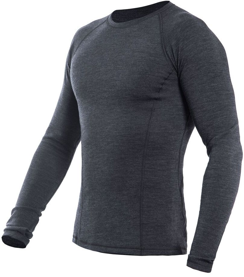 SENSOR MERINO BOLD pánske tričko dl.rukáv anthracite gray Veľkosť: S