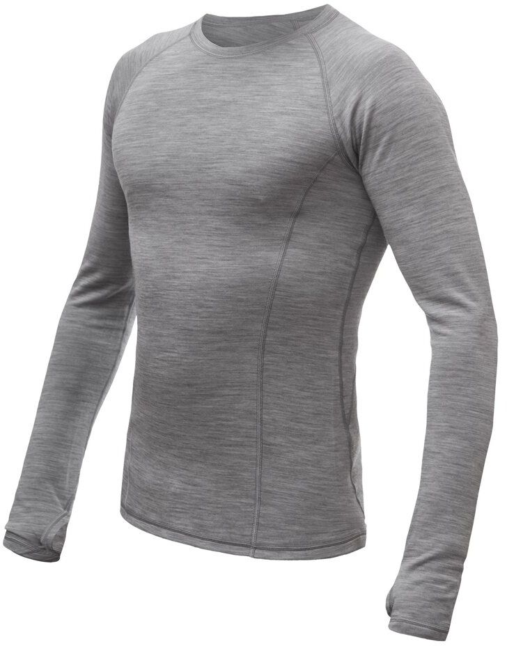 SENSOR MERINO BOLD pánske tričko dl.rukáv cool gray Veľkosť: M
