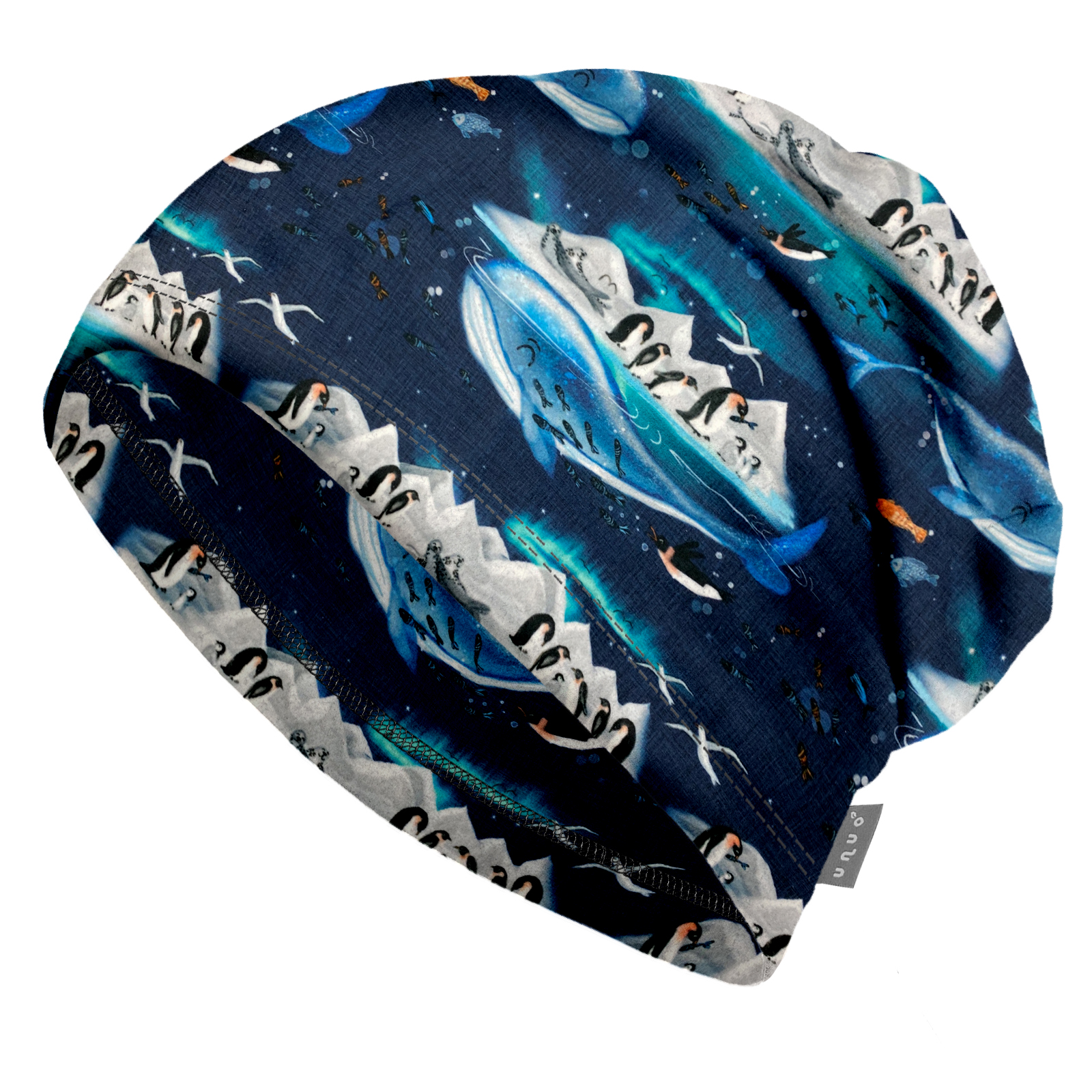 Unuo Unuo, Detská čiapka fleecová Homeless, Tučniaky Veľkosť: S 8596227113712