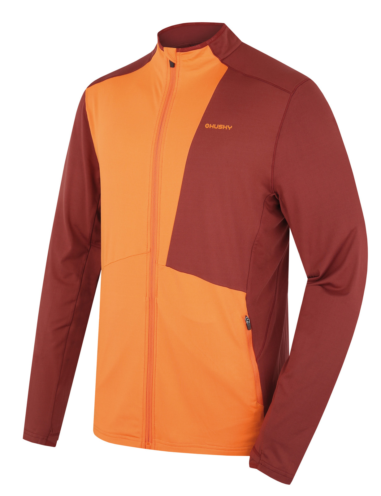 Husky Pánska mikina na zips Tarp zips M deep brick/orange Veľkosť: L