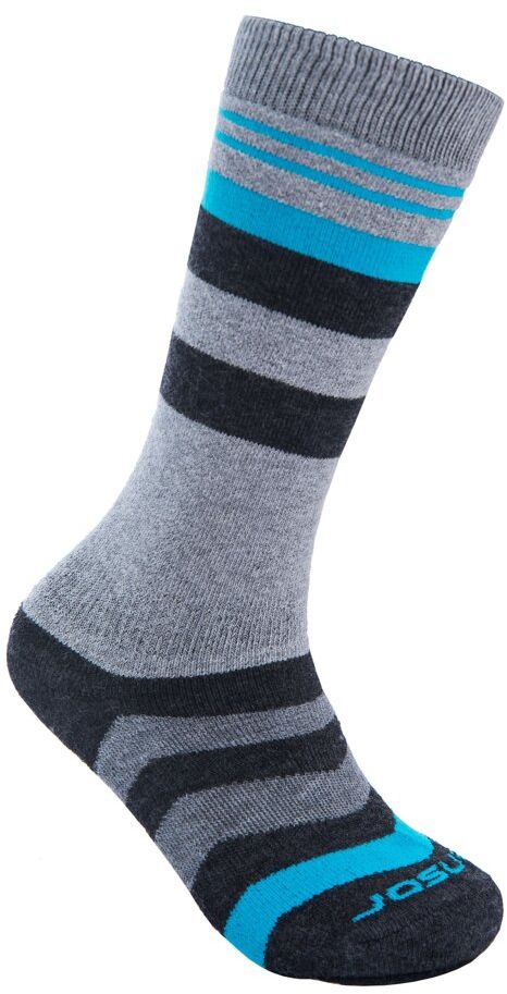 SENSOR PONOŽKY SLOPE MERINO detská šedá/čierna/tyrkys Veľkosť: 1/2