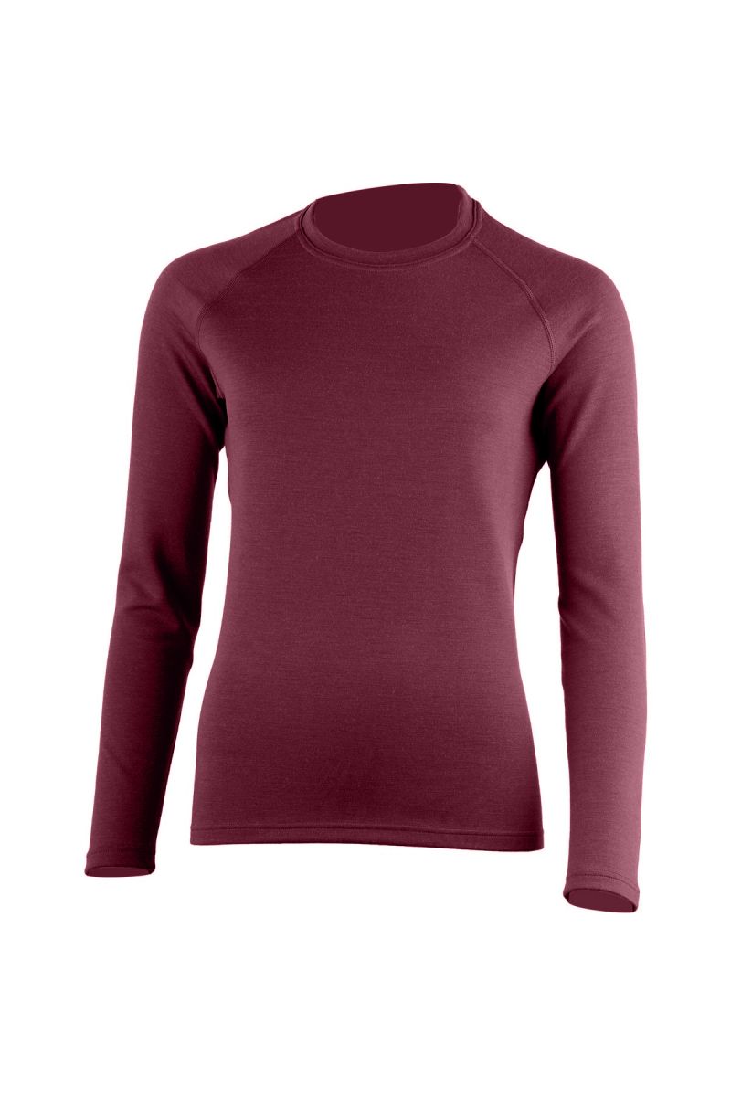 Lasting dámska merino mikina LENA 3838 vínová Veľkosť: L