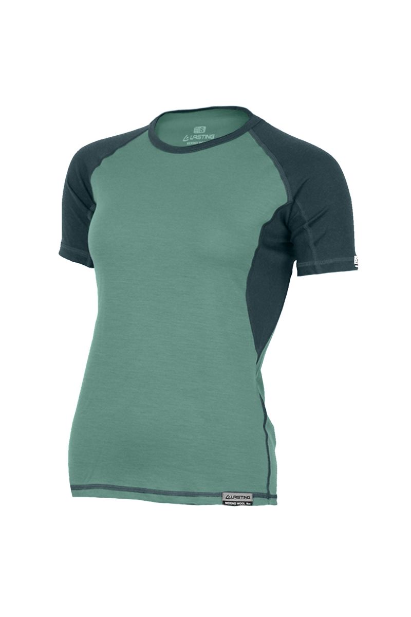 Lasting dámske merino tričko ZITA khaki Veľkosť: L 8596445054835