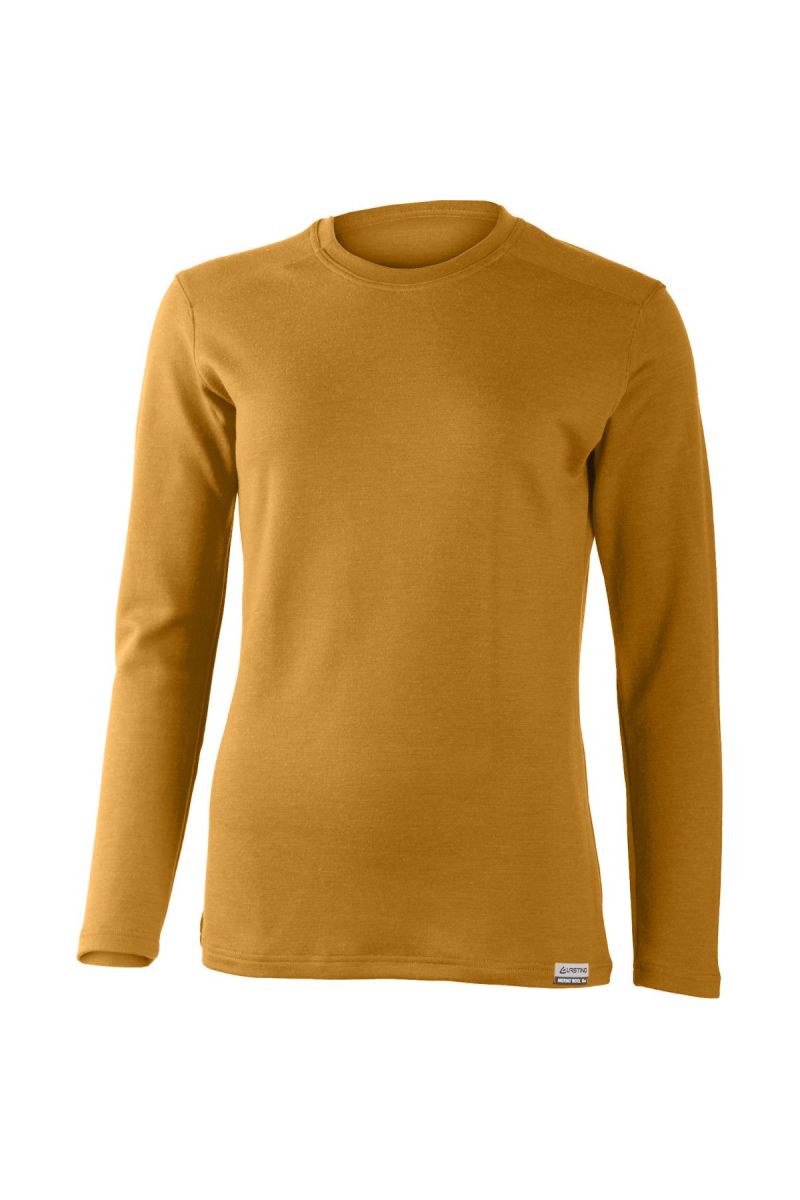 Lasting dámska merino mikina LOTA 2424 horčicová Veľkosť: S
