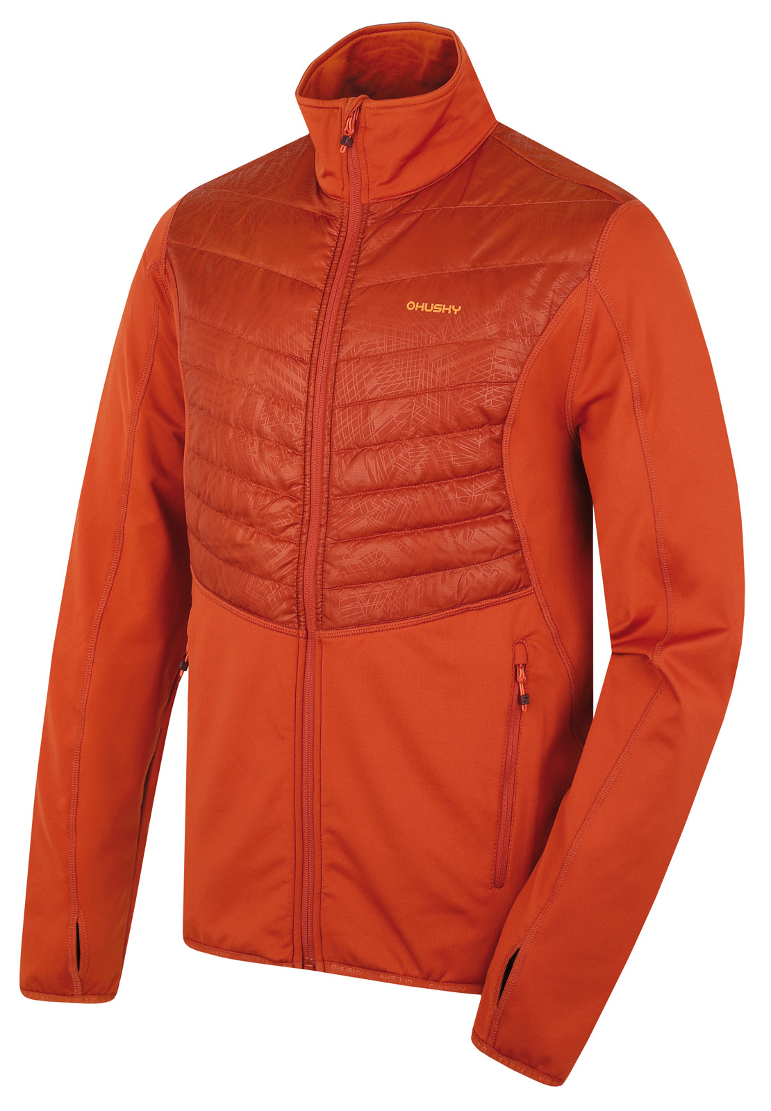 Husky Pánska mikina Airy M brick orange Veľkosť: XL