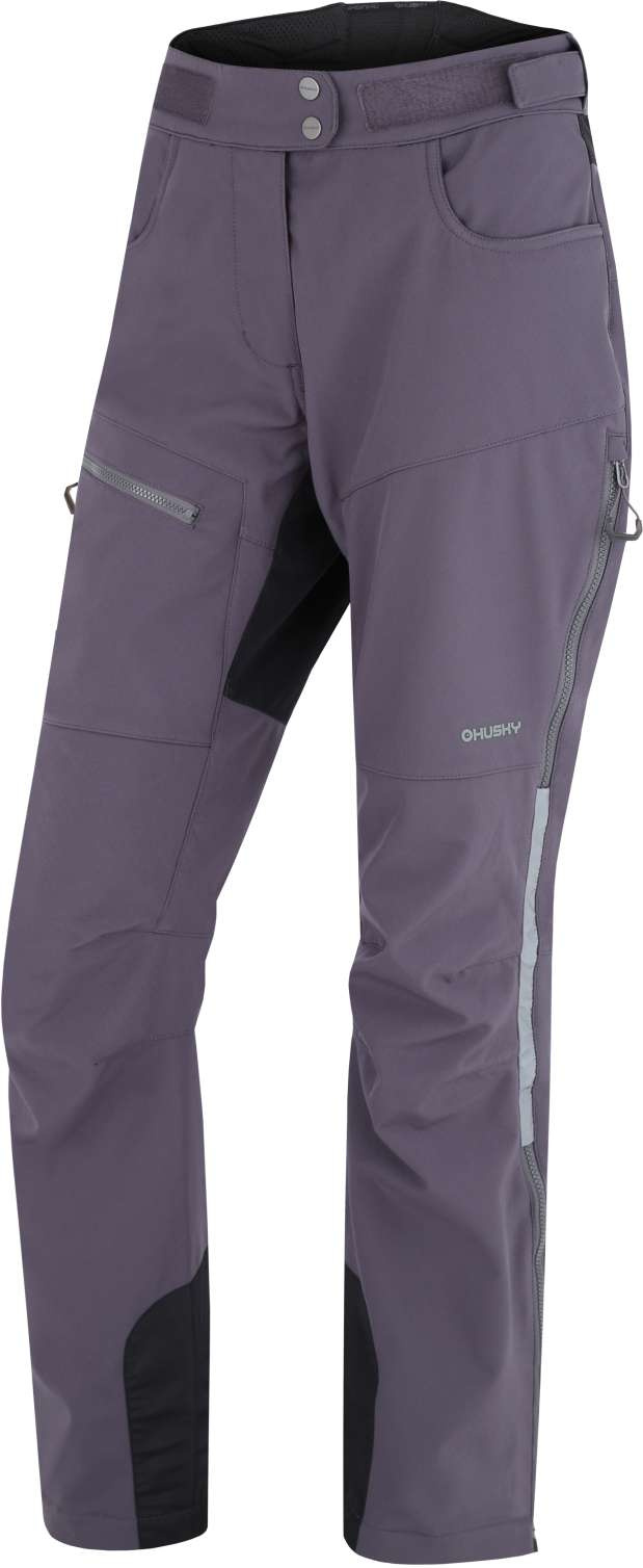 Husky Dámske softshell nohavice Keson L graphite Veľkosť: L