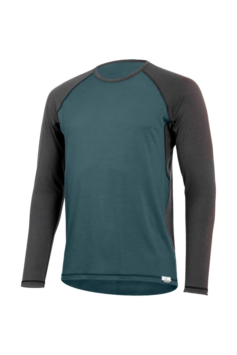 Lasting pánske merino tričko MARIO petrolejové Veľkosť: XL