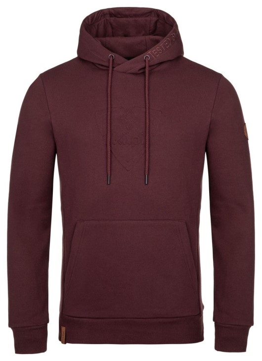 Kilpi ODISEA-M Tmavo červená mikina Veľkosť: XS