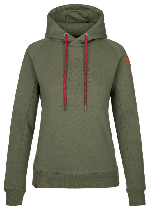 Kilpi SOHEY-W dámska mikina Khaki Veľkosť: 36
