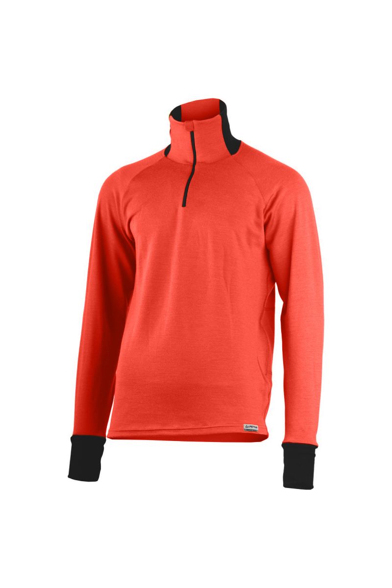 Lasting pánska merino mikina LEO 3739 červené Veľkosť: M