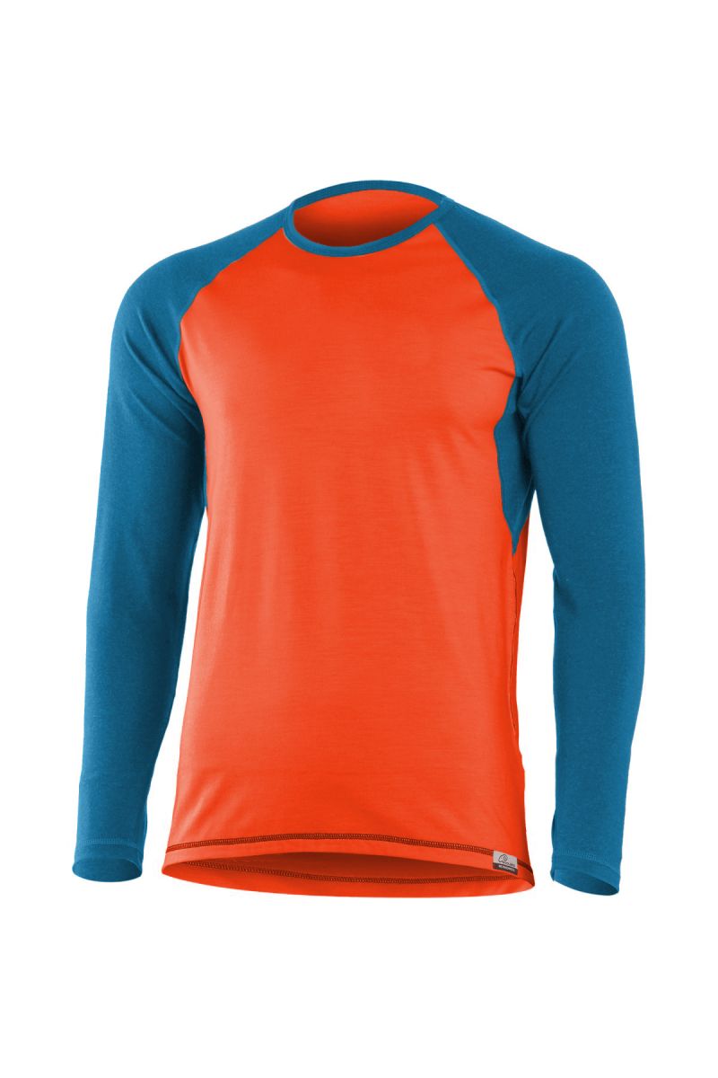 Lasting pánske merino tričko MARIO oranžové Veľkosť: L