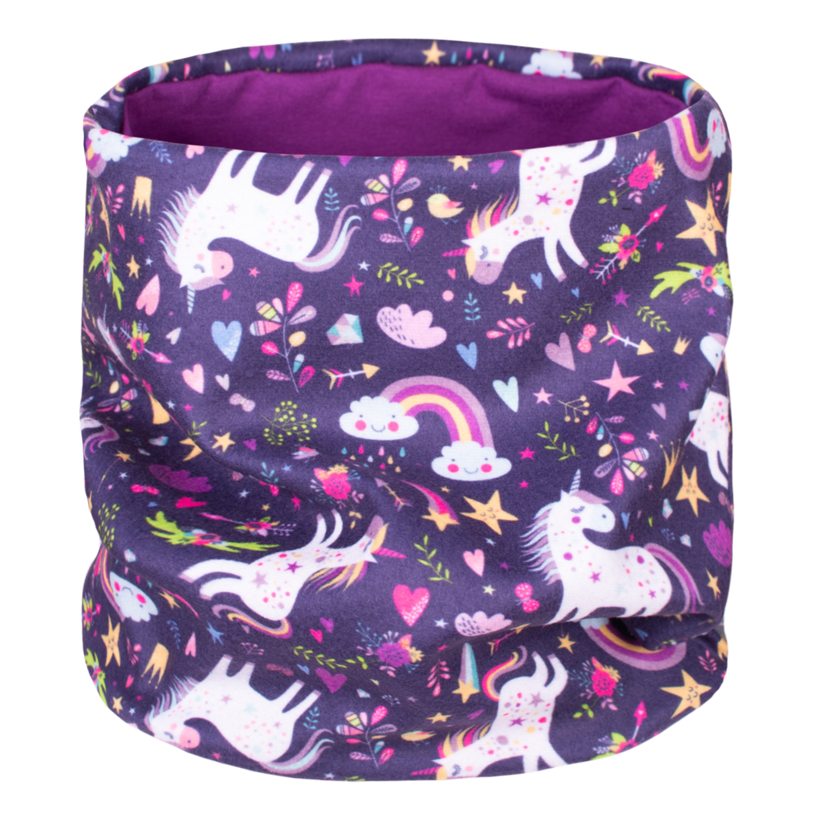 Unuo Unuo, Dámsky nákrčník z fleecu, Jednorožce Veľkosť: UNI 8596227077380