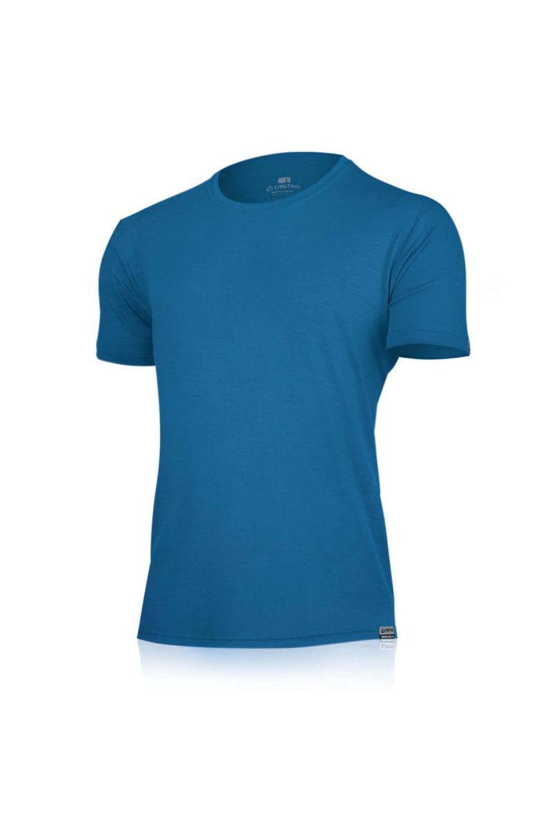 Lasting pánske merino tričko CHUAN 5150 modré Veľkosť: M