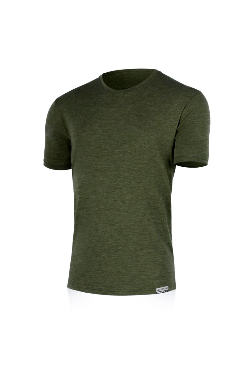 Lasting pánske merino tričko CHUAN 6160 zelené Veľkosť: 2XL