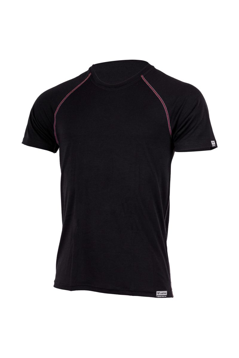 Lasting pánske merino tričko VIKTOR 9131 čierne Veľkosť: L